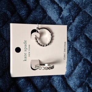 Kate Spade "Full Circle" Huggie Earrings, New With Tags